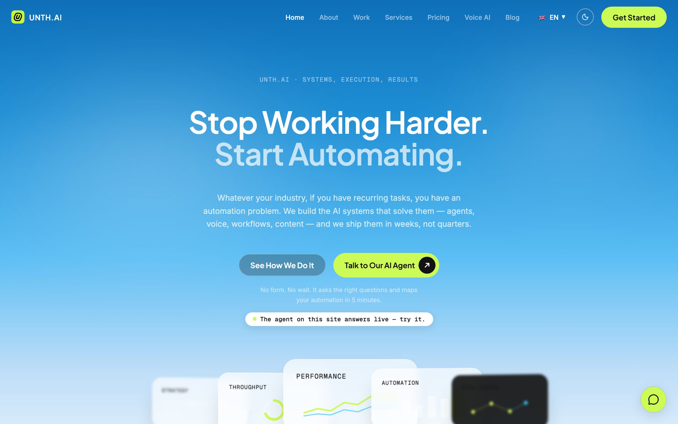 UNTH.AI (This Site) — Dual-Mode Premium Marketing Site